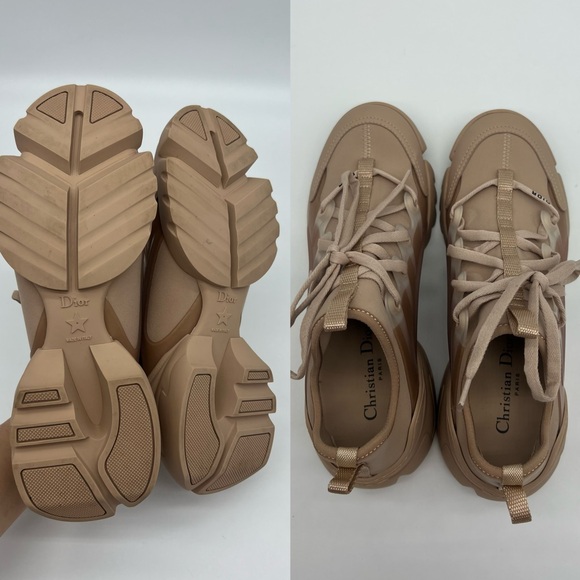 Authentic Christian Dior D-Connect sneakers in nude - Picture 10 of 15